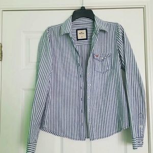 Flannel button-up long sleeve shirt